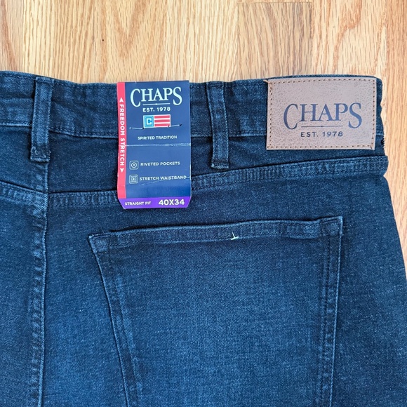 Chap’s Men’s Dark Wash Blue Jeans - Picture 7 of 9